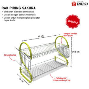 RAK PIRING SAKURA SUSUN 2 Energy Bali