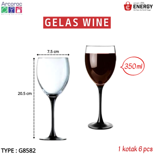 Arcoroc Gelas Wine 350 Ml Energy Bali 3460