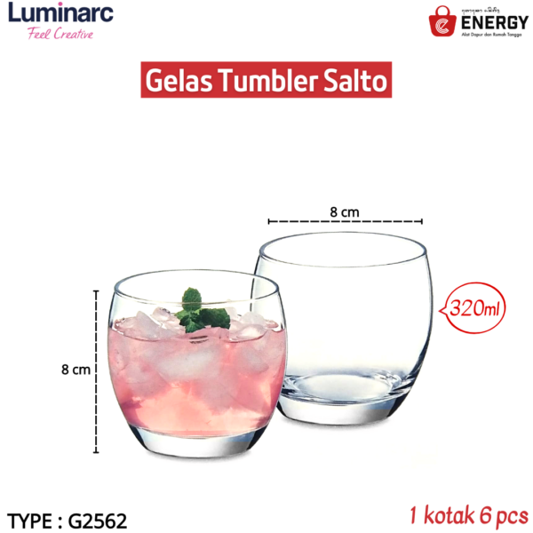 Luminarc Gelas Tumbler Salto 320 Ml Energy Bali 4162